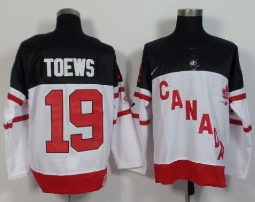 Olympic CA. #19 Jonathan Toews White 100th Anniversary Stitched NHL Jersey